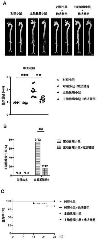 地法替尼在治療主動(dòng)脈瘤中的制藥用途