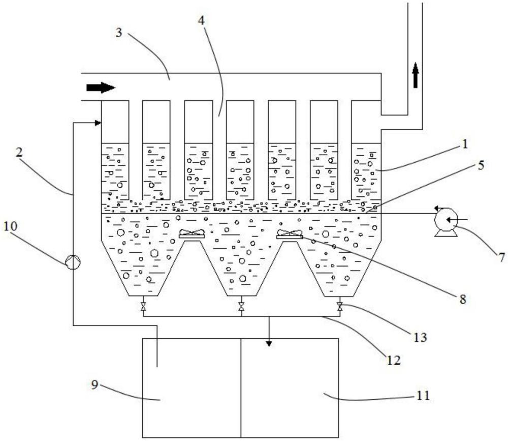 一種具有強制氧化噴嘴結(jié)構(gòu)的脫硫水床的制作方法