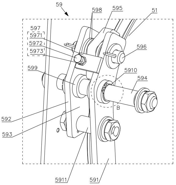 電梯限速器繩輪壓繩組件的制作方法