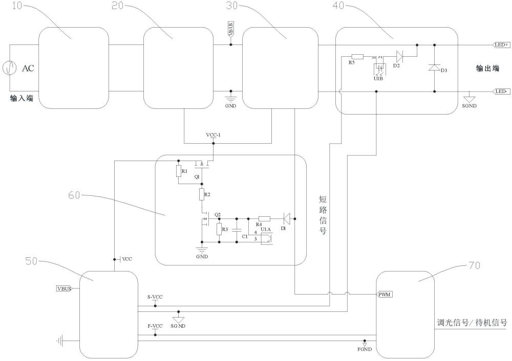 一種具有低待機功耗和短路功耗的LED調(diào)光電源的制作方法