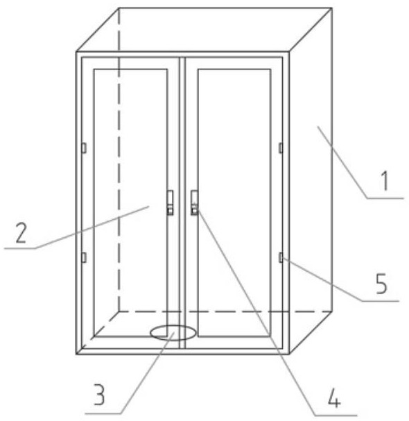 一種利于小空間開門的雙開門消火栓箱的制作方法