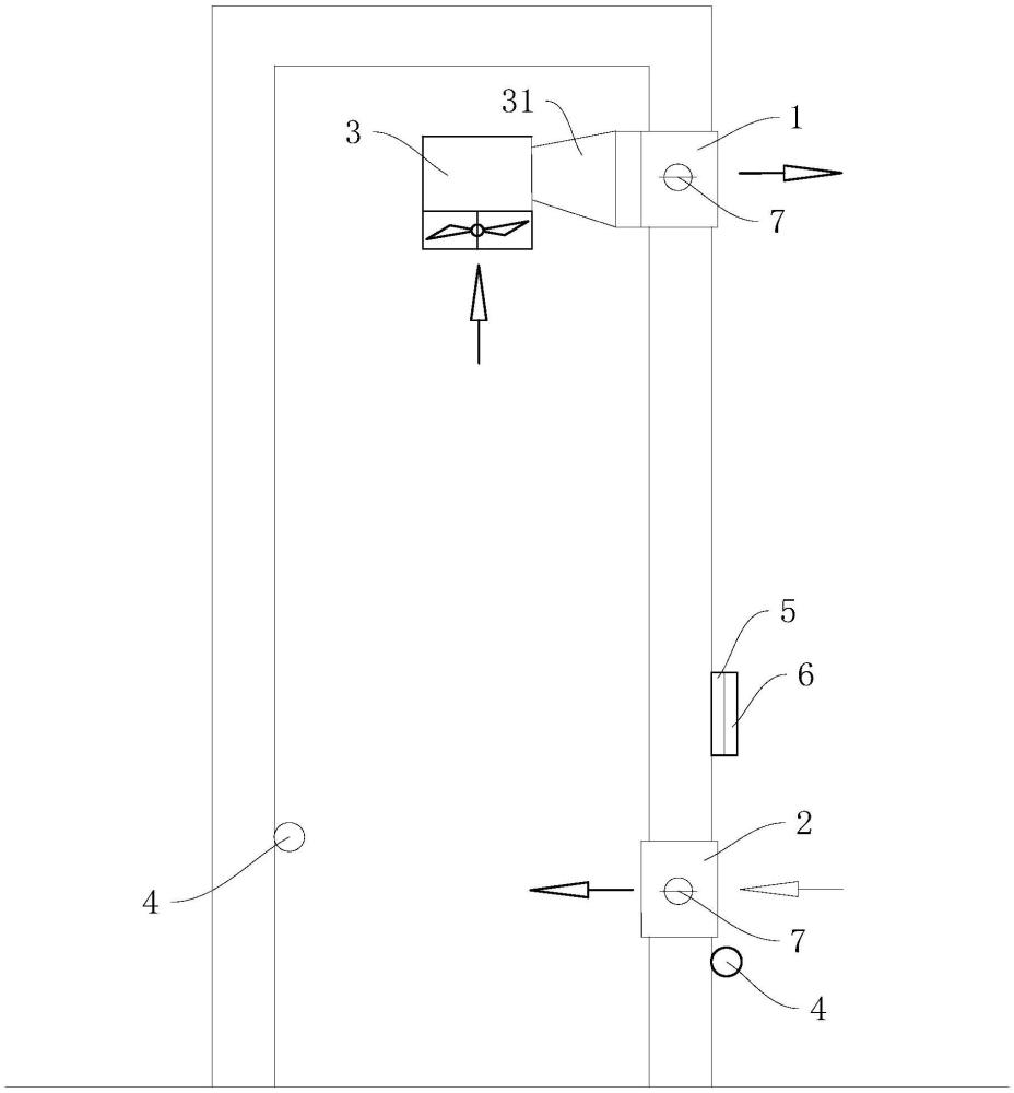 一種建筑物電井自動通風降溫裝置的制作方法