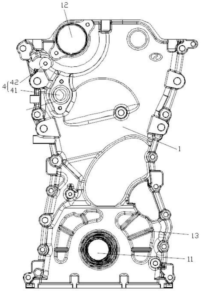 兩用汽車發(fā)動(dòng)機(jī)正時(shí)鏈罩的制作方法