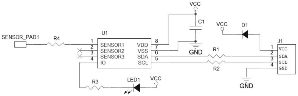 一種集成灶上集油盒油污檢測電路的制作方法