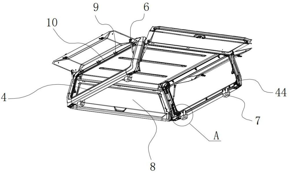 一種可安裝自行車架的皮卡車車斗棚罩的制作方法