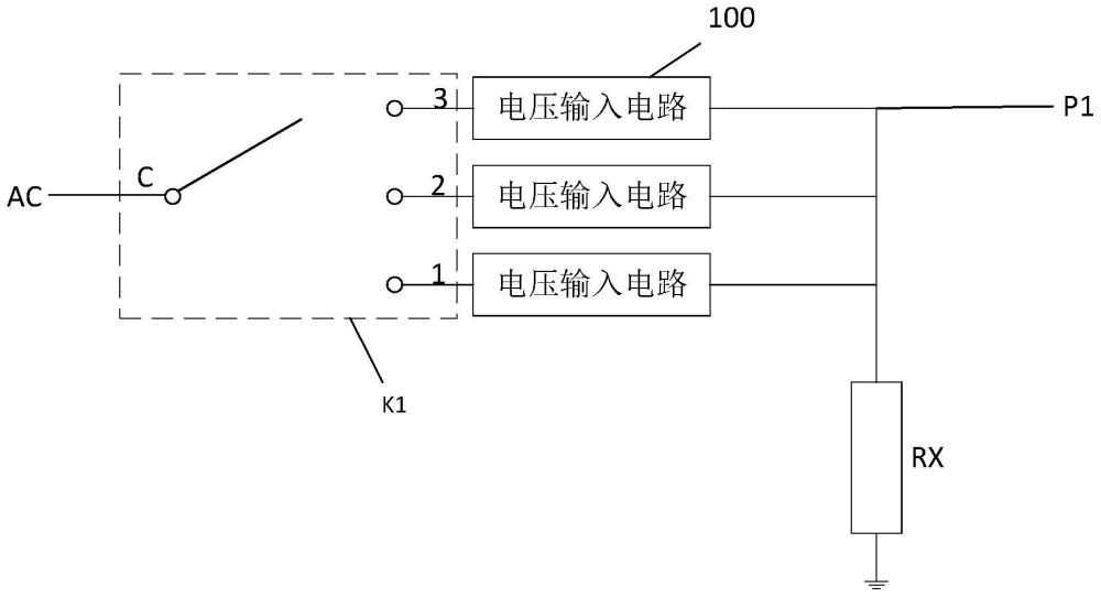 一種檔位檢測(cè)電路及風(fēng)筒的制作方法