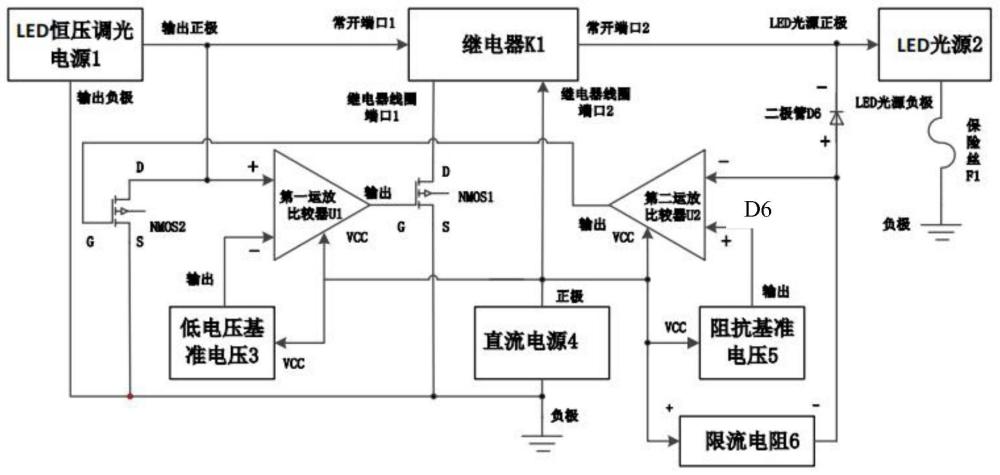 一種用于LED調(diào)光的低壓斷電負(fù)載阻抗異常檢測(cè)電路的制作方法