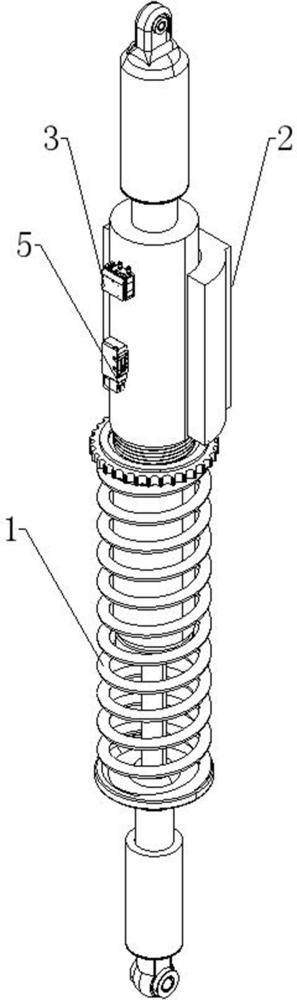 一種乘用車(chē)電液主動(dòng)懸架減振器高度自適應(yīng)調(diào)節(jié)結(jié)構(gòu)的制作方法