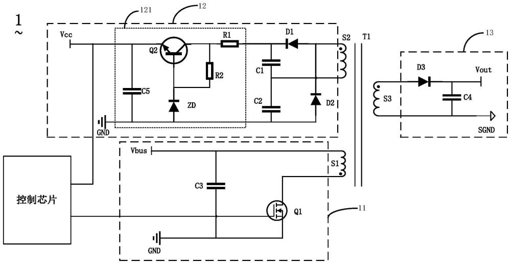 一種控制芯片的供電電路及主控電路的制作方法