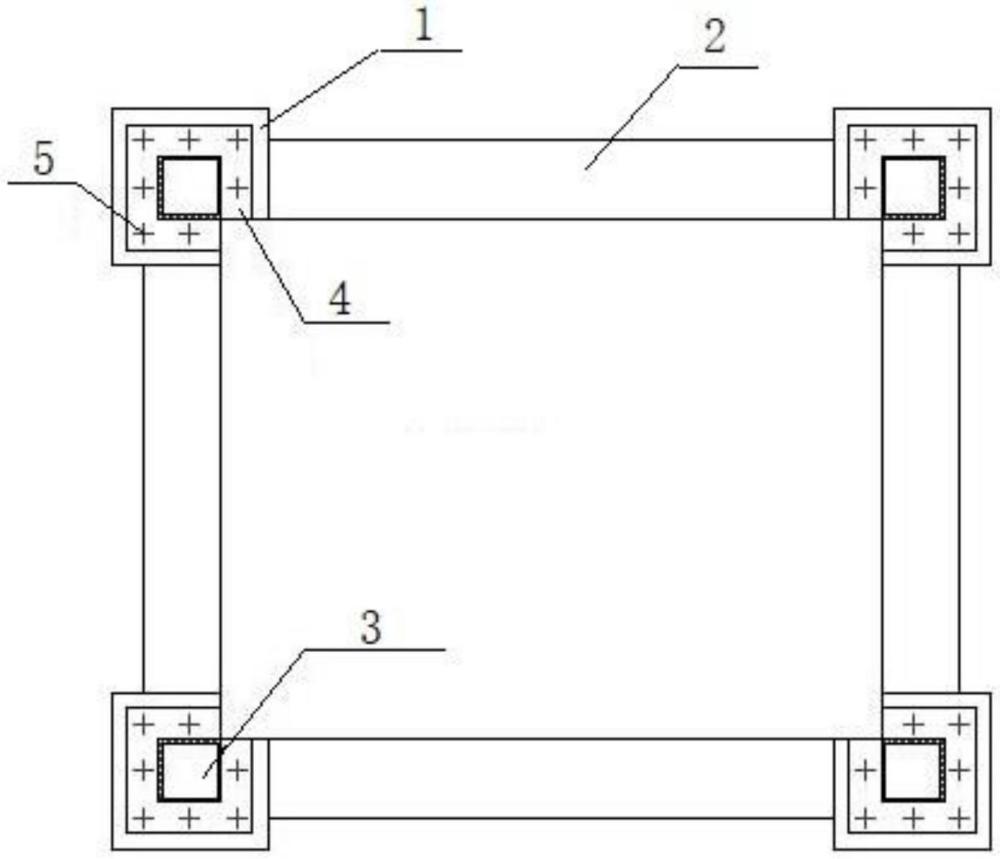 一種電梯井架基坑端柱連接結(jié)構(gòu)的制作方法