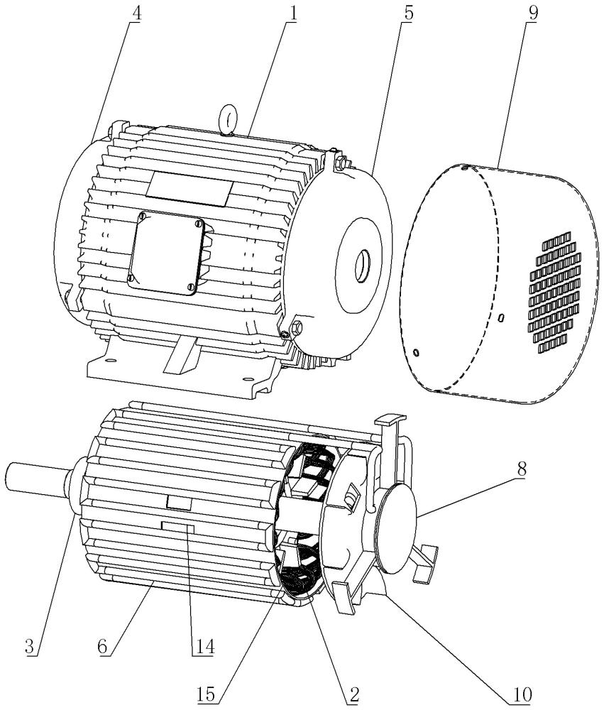 電機(jī)散熱機(jī)構(gòu)及電機(jī)的制作方法