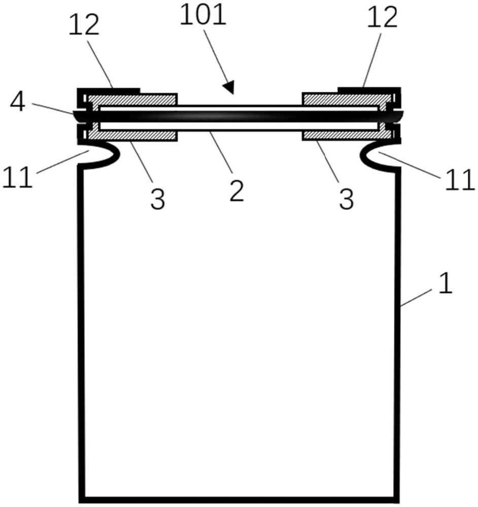 一種電池密封結(jié)構(gòu)和圓柱電池的制作方法