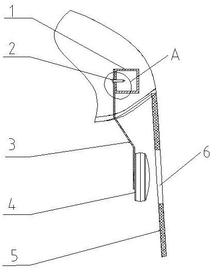 一種氫燃料客車示廓燈支架的制作方法