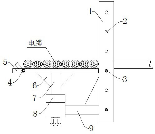 一種便于安裝的電纜溝的支架的制作方法