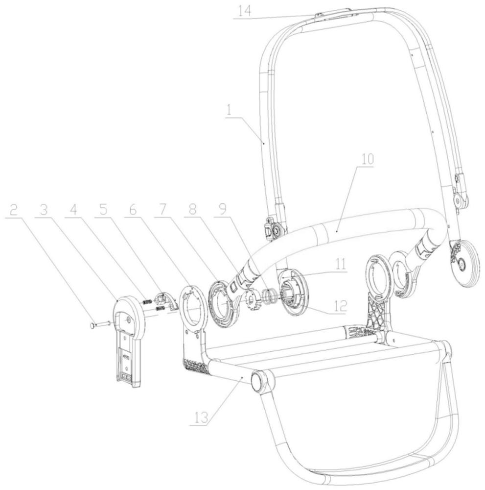 兒童推車用座椅調(diào)節(jié)機(jī)構(gòu)的制作方法