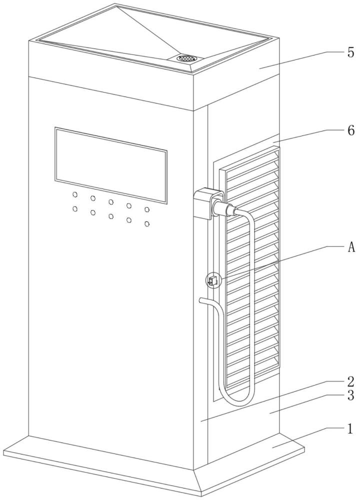 自帶快拆式散熱結構的充電樁的制作方法