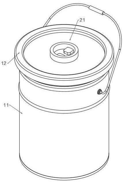 一種油性涂料包裝容器裝置的制作方法