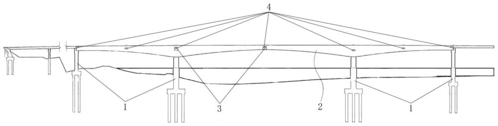 基于連續(xù)剛構(gòu)橋梁的主梁控制截面撓度變化監(jiān)測架構(gòu)的制作方法