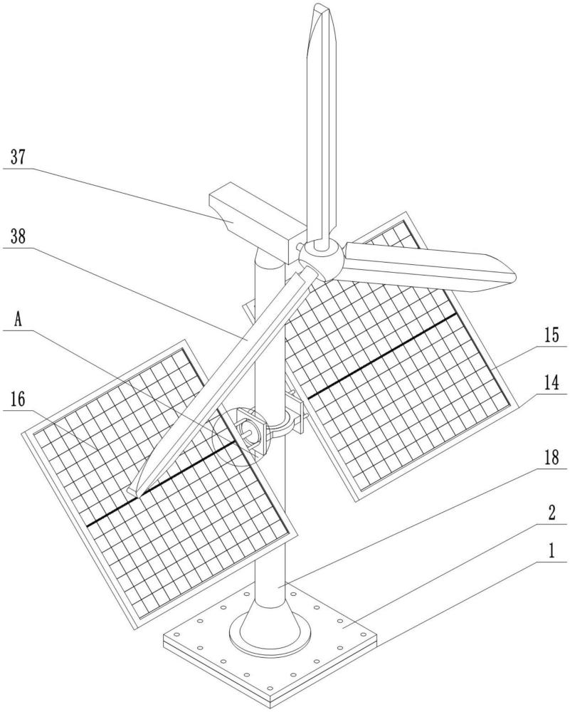 一種城鎮(zhèn)低矮建筑屋頂風(fēng)光聚能裝置