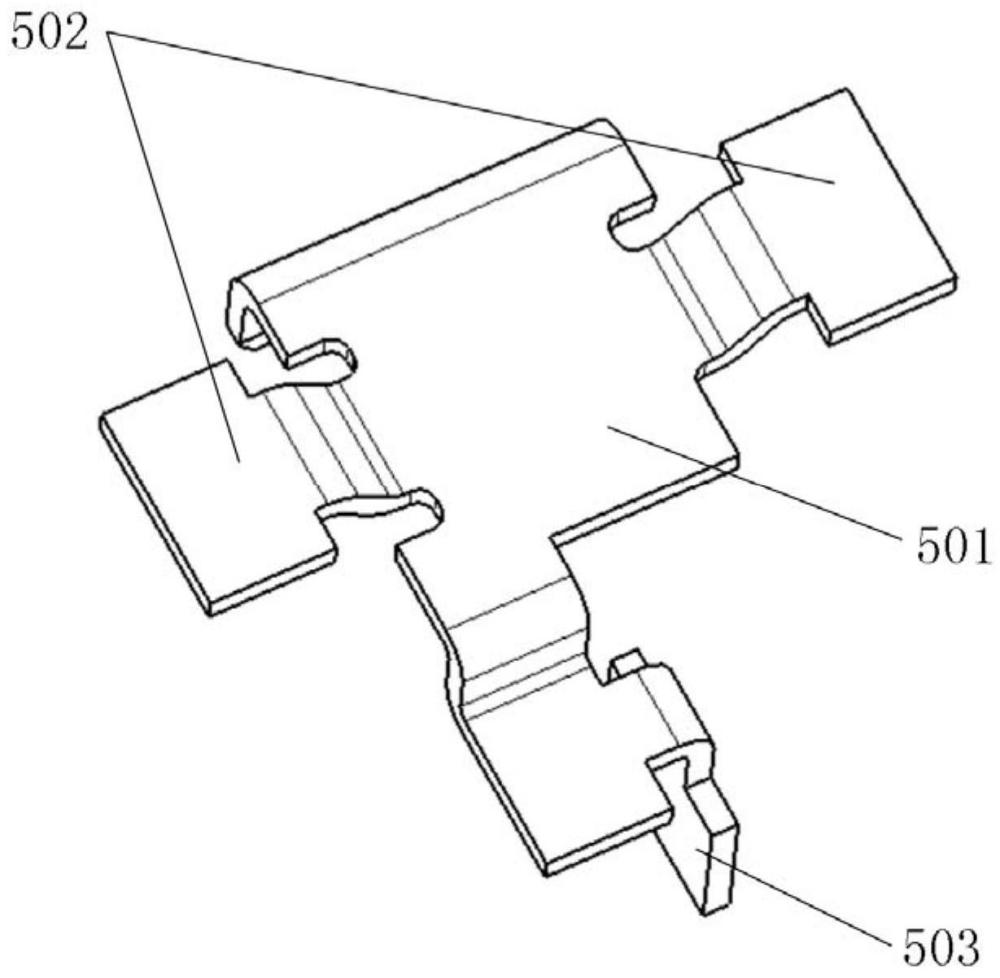 一種蝶形接地片及電機(jī)PCBA的接地結(jié)構(gòu)的制作方法