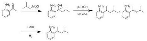 一種2-(3-甲基-1-亞甲基丁基)苯胺的制備方法