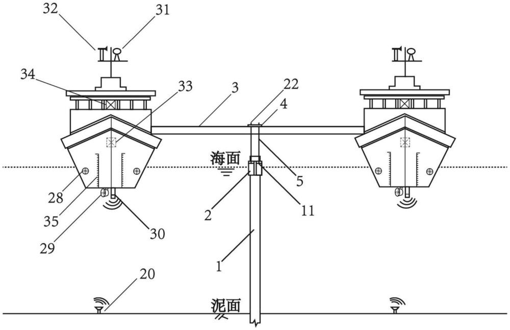 一種浮力式海洋樁基抗拔檢測裝置及其安裝方法