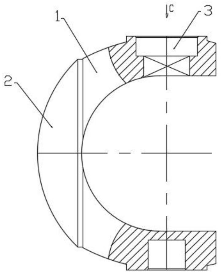 用于C型耐磨球閥的球體的制作方法