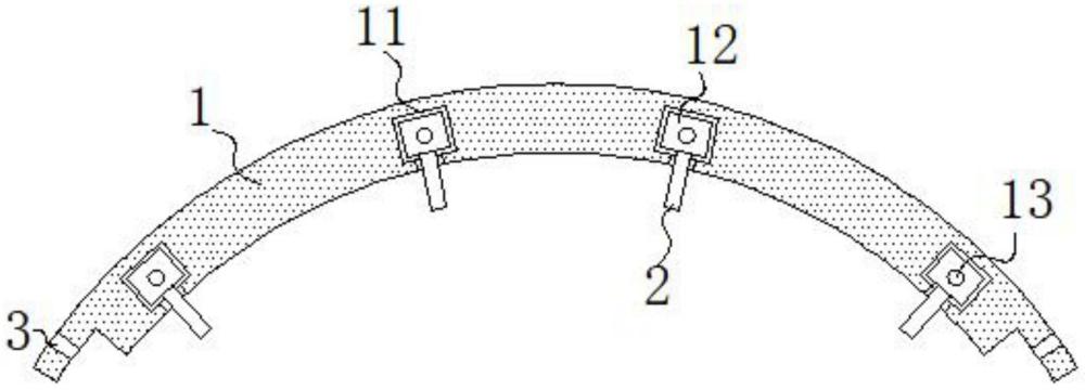 一種傾倒式電坩堝爐電熱帶懸掛結(jié)構(gòu)的制作方法