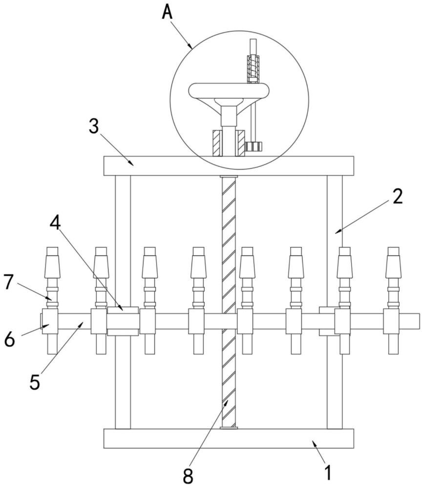 一種灌裝機(jī)的灌裝頭高度調(diào)節(jié)機(jī)構(gòu)的制作方法