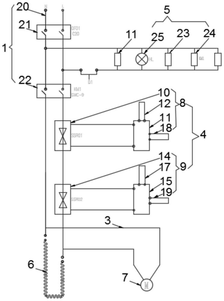 用于硅膠同步帶性能測試的電路結(jié)構(gòu)的制作方法