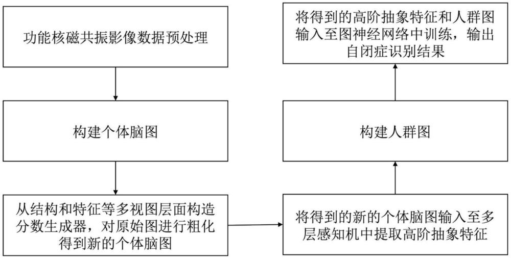 一種基于多視圖圖池化的自閉癥識別方法