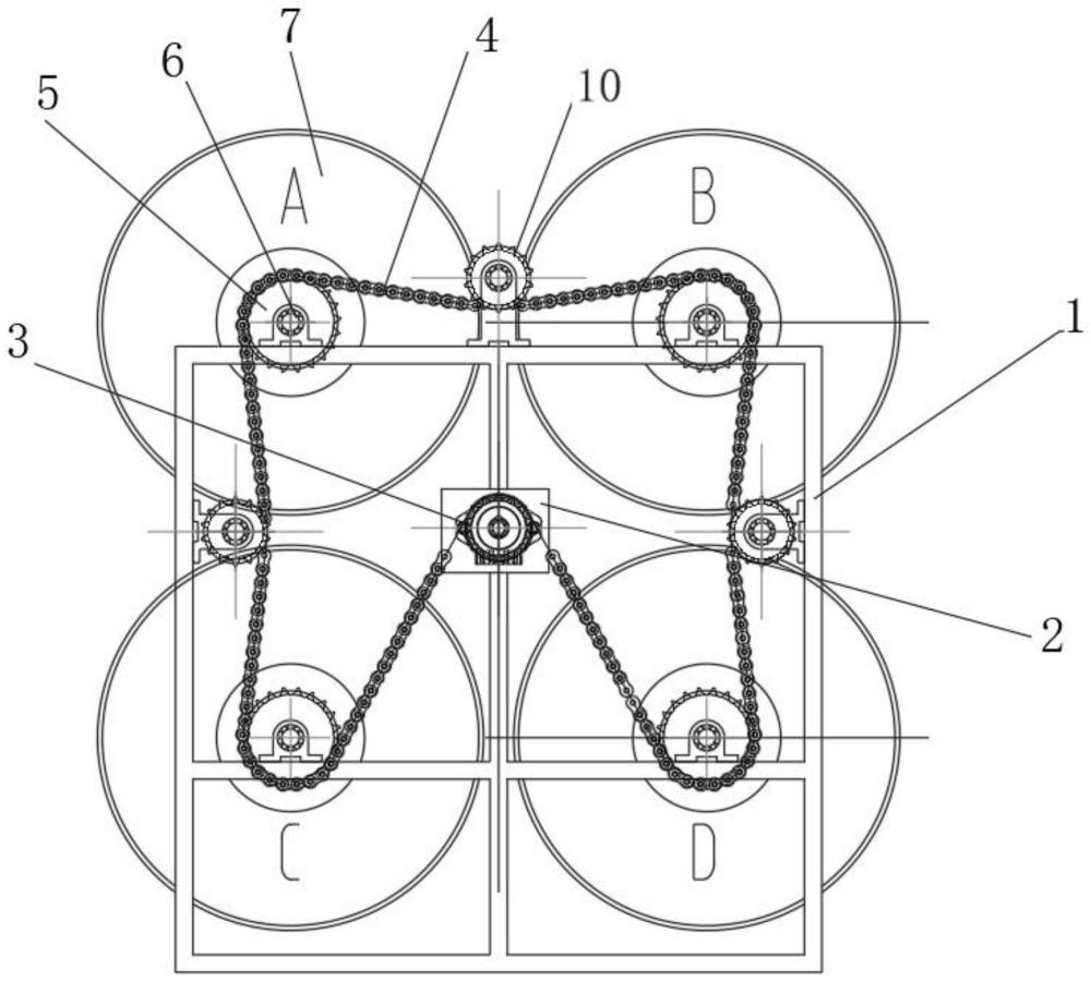 一種軟管收卷的傳動(dòng)機(jī)構(gòu)的制作方法