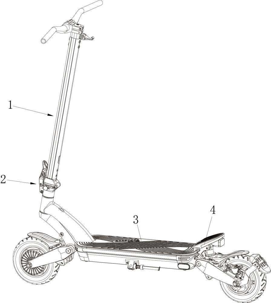 一種電動(dòng)滑板車(chē)的折疊機(jī)構(gòu)的制作方法