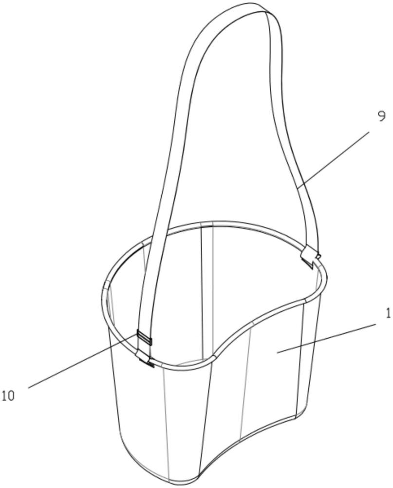 一種農(nóng)用挎式佩戴桶的制作方法