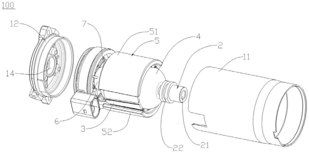 一種用于驅(qū)動活塞總成的電機(jī)及空氣壓縮機(jī)的制作方法