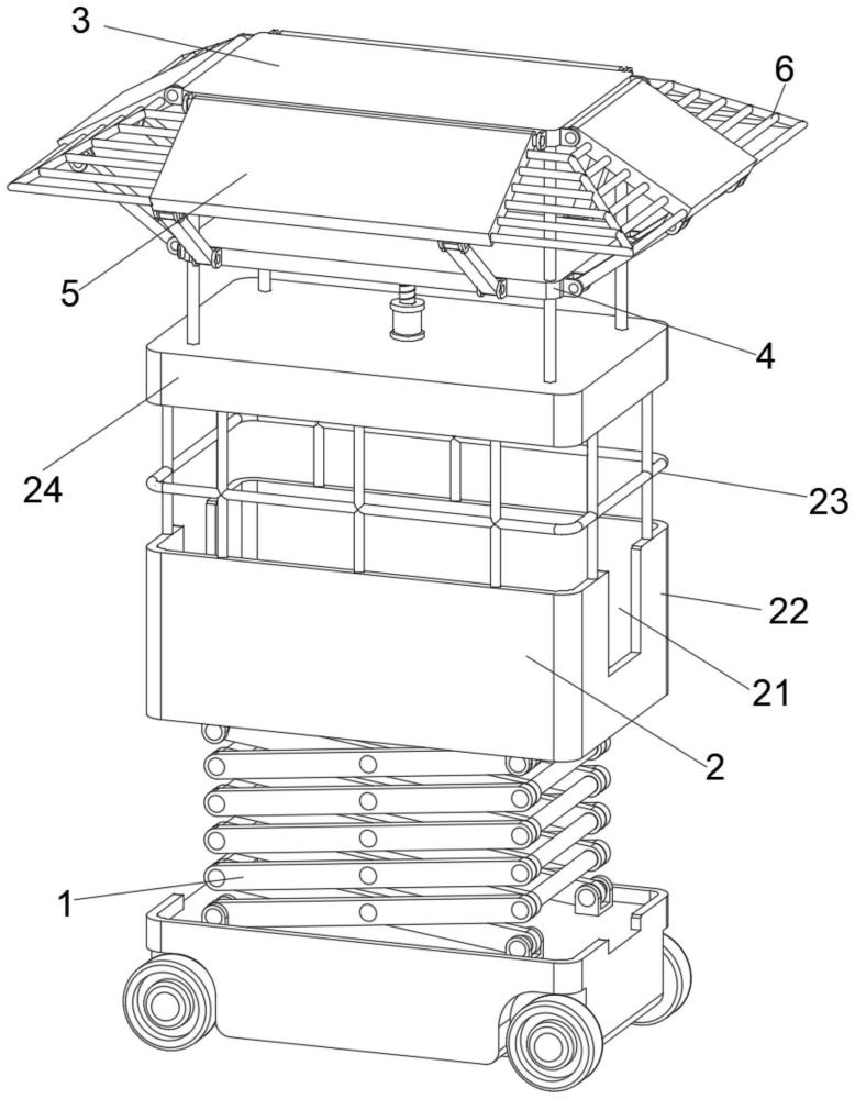 一種室外建筑具有防護(hù)功能的升降臺的制作方法