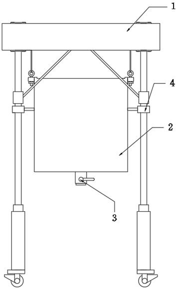 一種可移動的仿石漆加工用送料機的制作方法