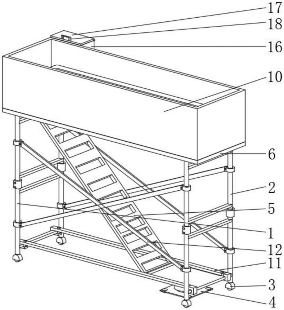 一種加油站建設工程用安全防墜結構的制作方法