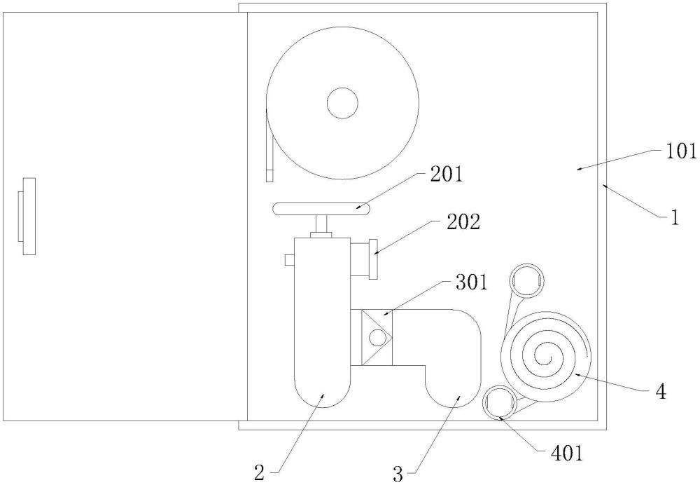 一種內置地埋式抽水栓的消防箱水連接結構的制作方法