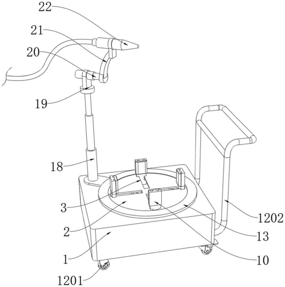 一種空氣源熱泵殼體加工焊接臺的制作方法