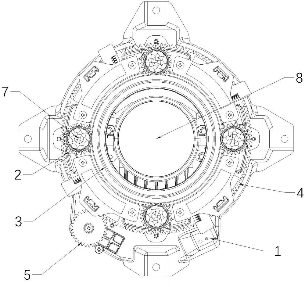 一種車燈自旋轉(zhuǎn)發(fā)光結(jié)構(gòu)的制作方法