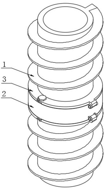 一種長(zhǎng)螺旋鉆機(jī)鉆桿連接密封結(jié)構(gòu)的制作方法