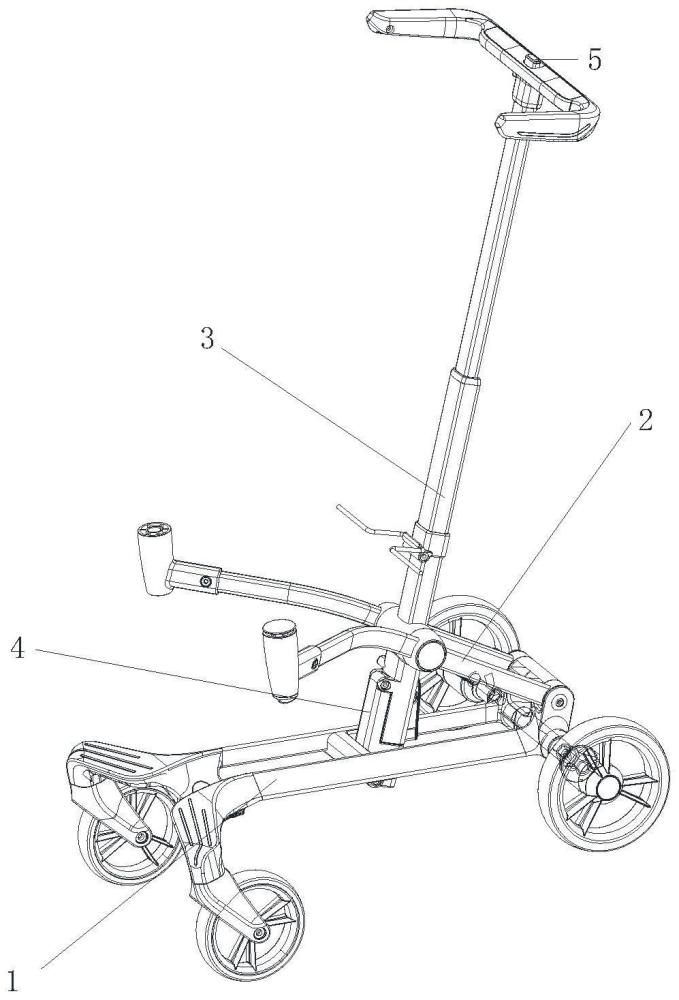 一種折疊兒童車架的制作方法