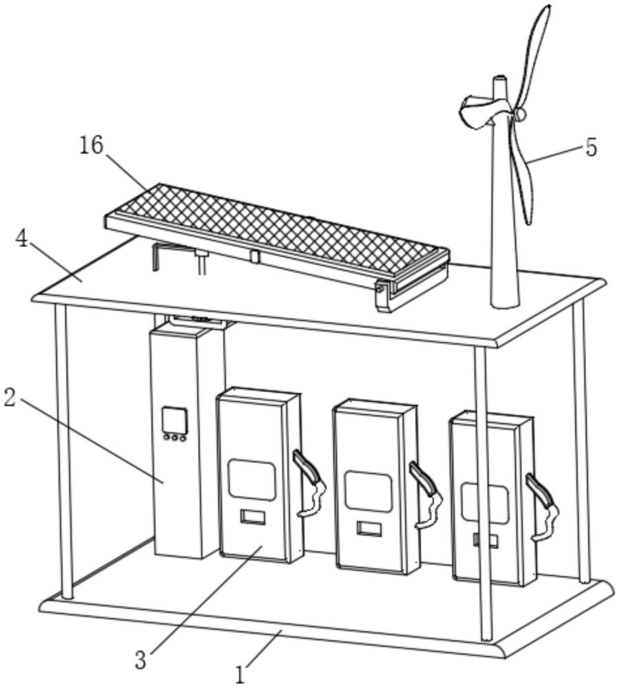 一種風(fēng)光儲(chǔ)充一體化的充電站的制作方法