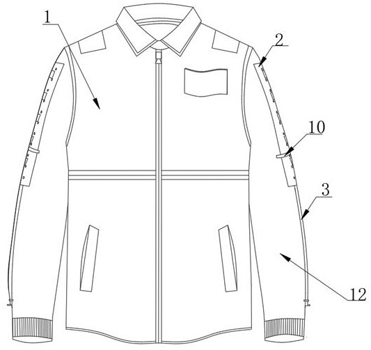 袖子長度可調(diào)的校服的制作方法