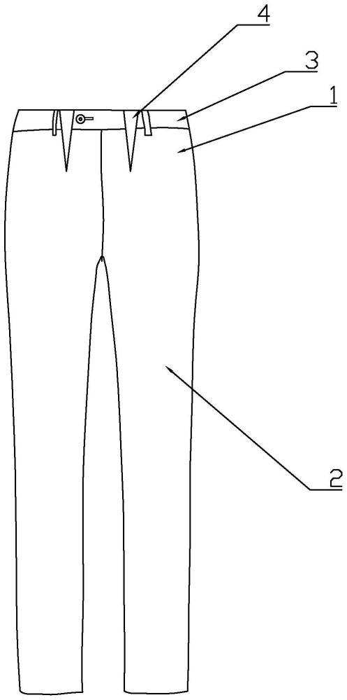 一種可調(diào)節(jié)褲腰腰圍的西褲的制作方法