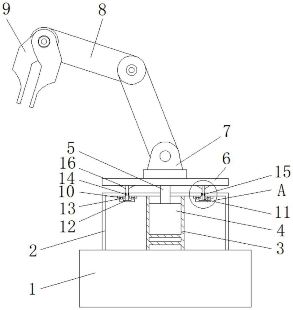 一種鋁合金汽車輪轂加工用機械手轉(zhuǎn)動結(jié)構(gòu)的制作方法