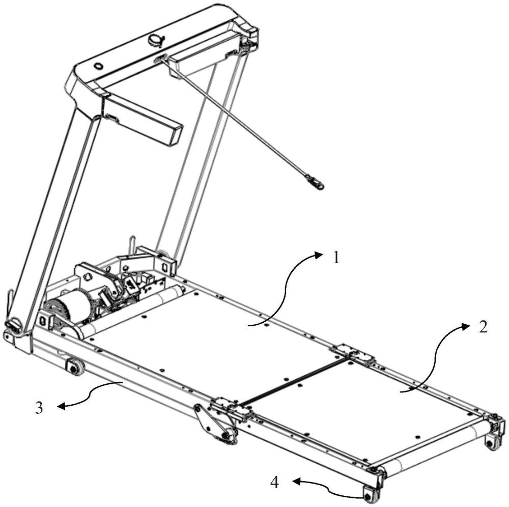 可调坡度的折叠跑步机的制作方法