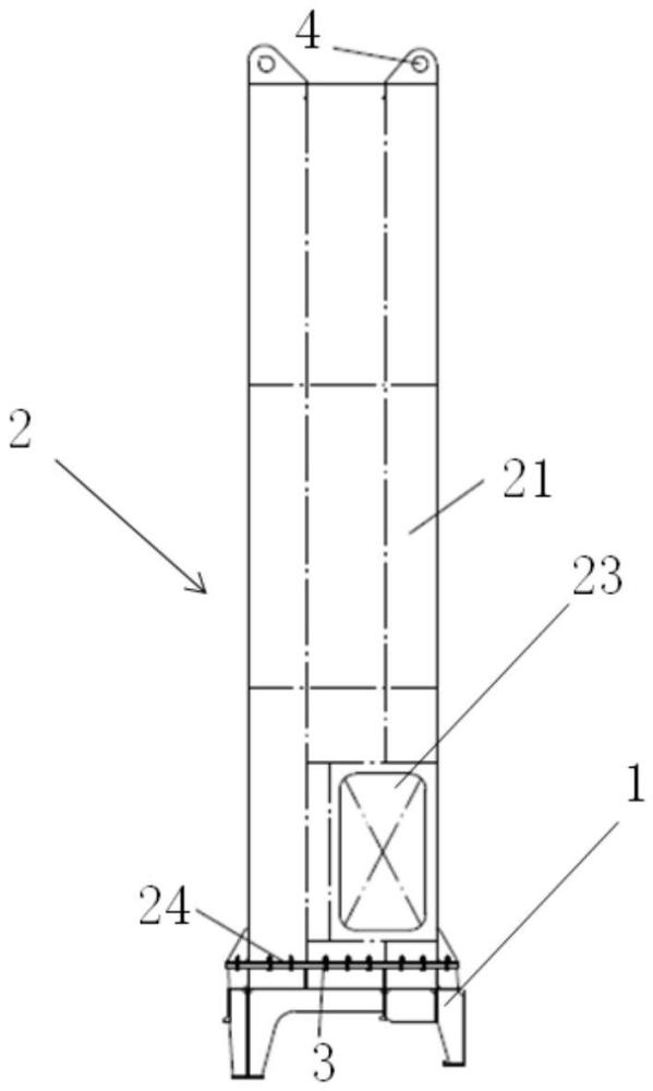 可拆卸式煙囪結(jié)構(gòu)和船舶的制作方法