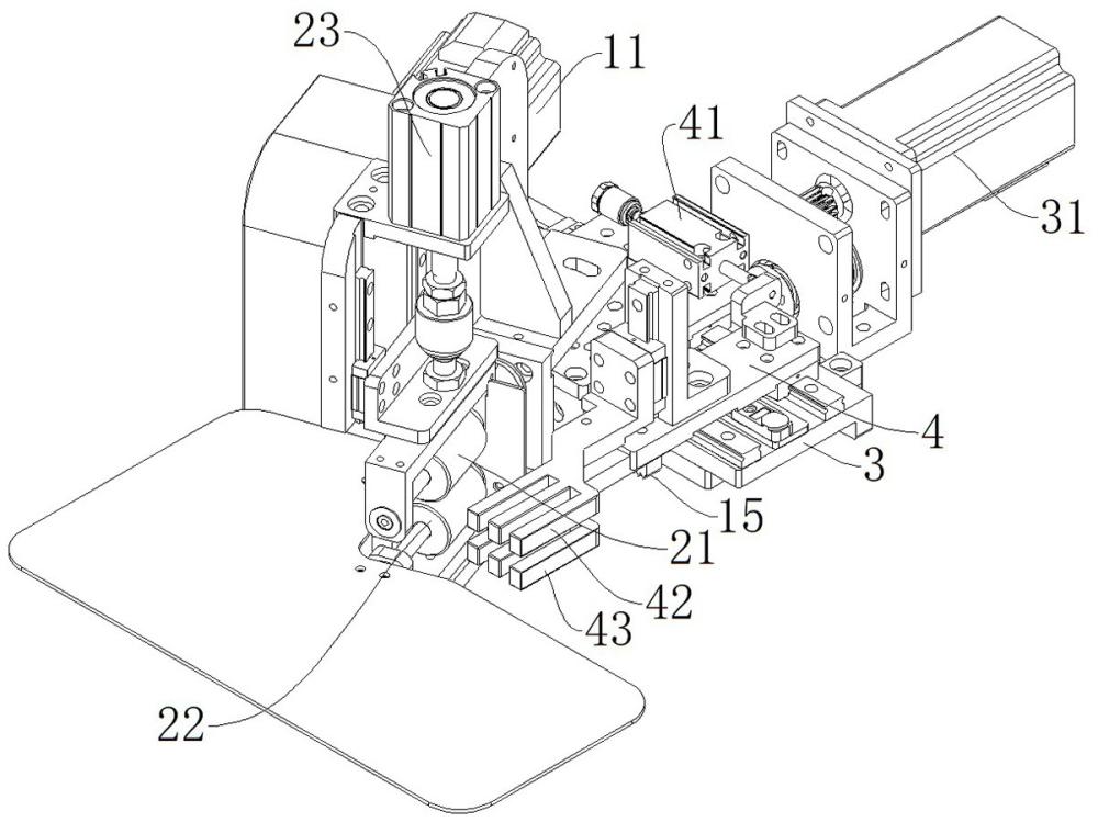 一種內(nèi)衣穿鋼圈機(jī)的末端頂料機(jī)構(gòu)的制作方法